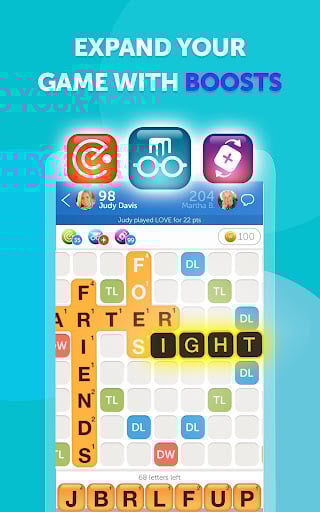 Screenshot Words With Friends Crosswords