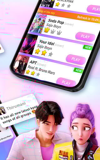 Screenshot Kpop Tiles: Piano Rhythm Game